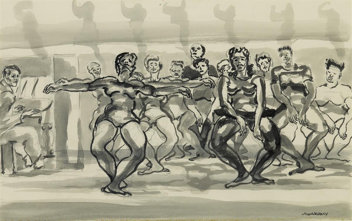 JOSEPH DELANEY (1904 - 1981) Untitled (Dance Rehearsal).